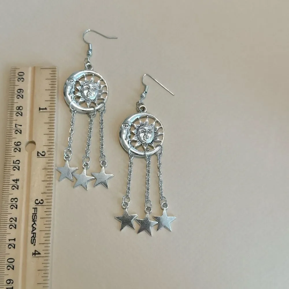 Boho star earrings M849